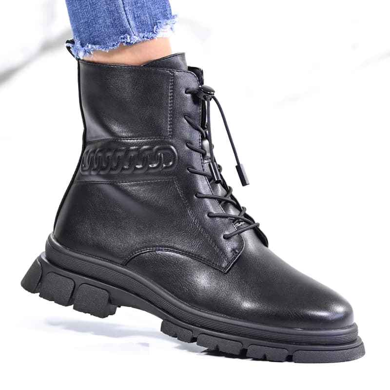 Casual ženski škornji 043134 Black