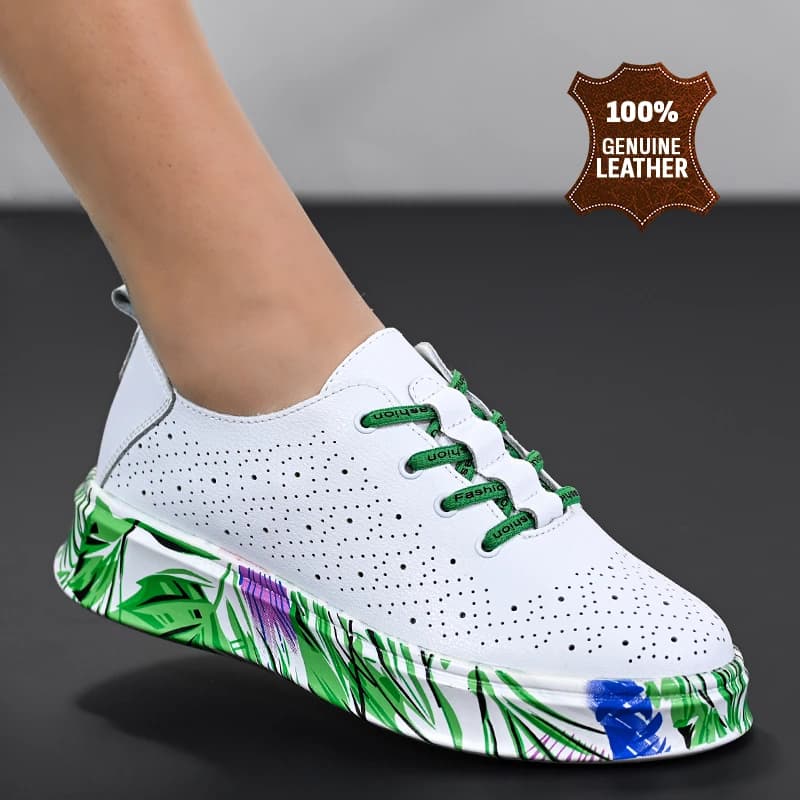 Čevlji naravno usnje W595002 Green