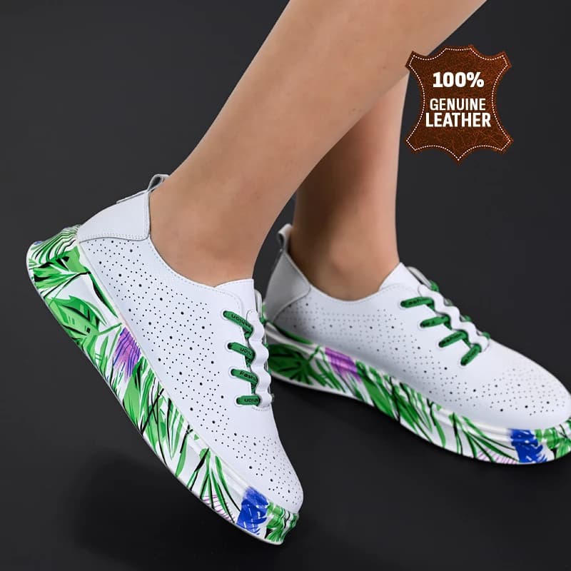 Čevlji naravno usnje W595002 Green