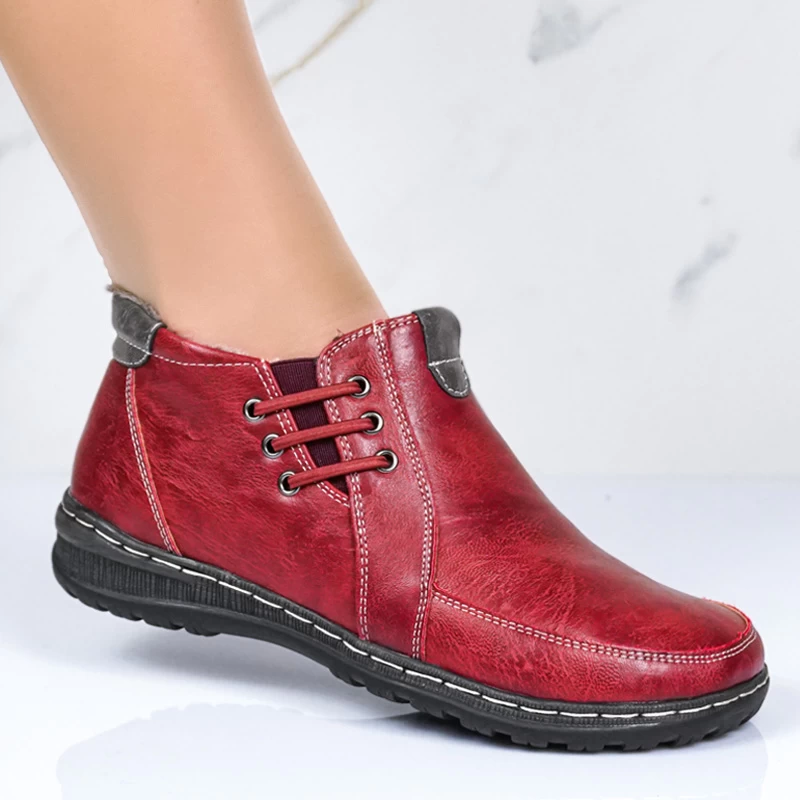 Casual ženski škornji 9667-4 Red