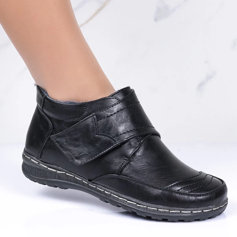 Casual ženski škornji 9665B-1 Black