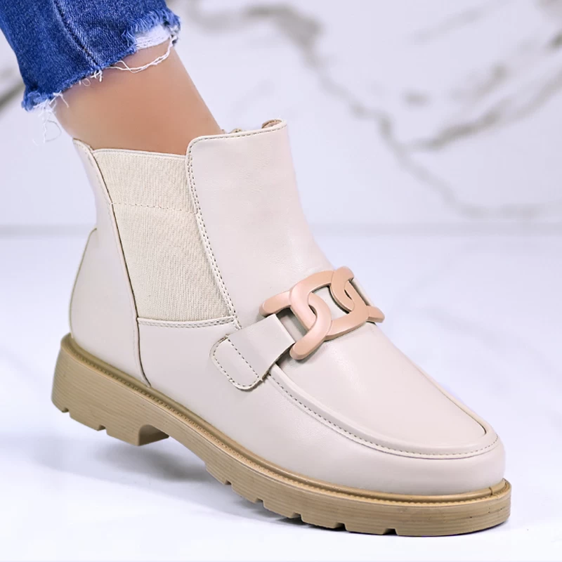 Casual ženski škornji B1036-2 Beige