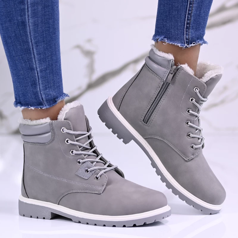 Casual ženski škornji B3109-4 Grey