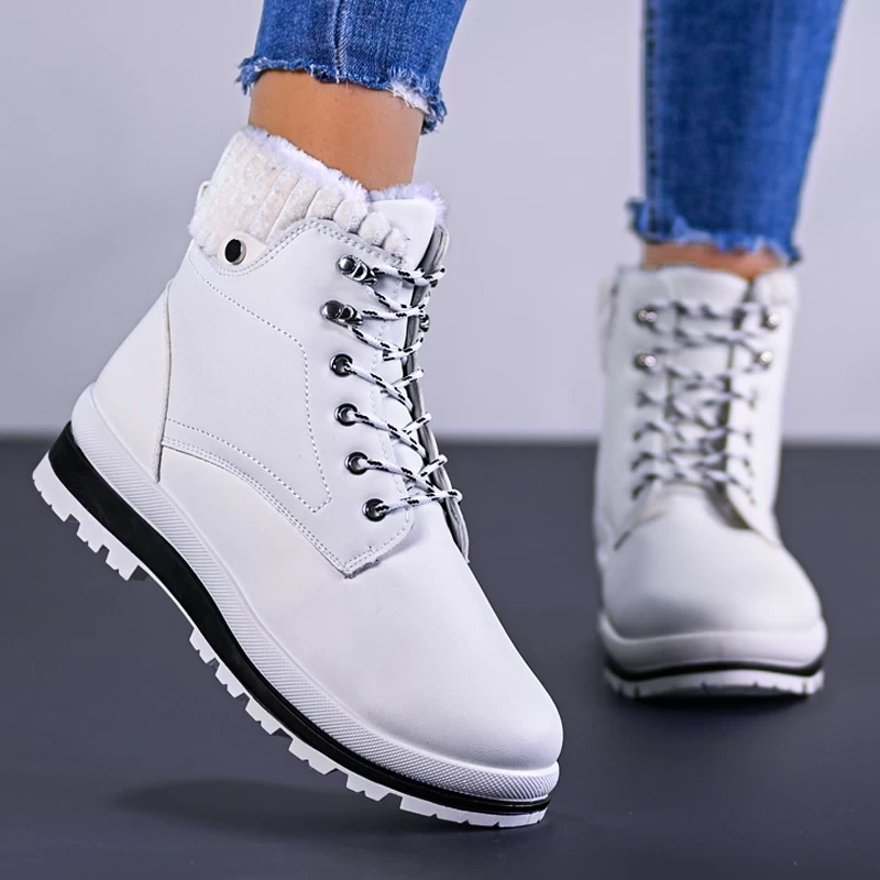 Casual ženski škornji B3118-2 White